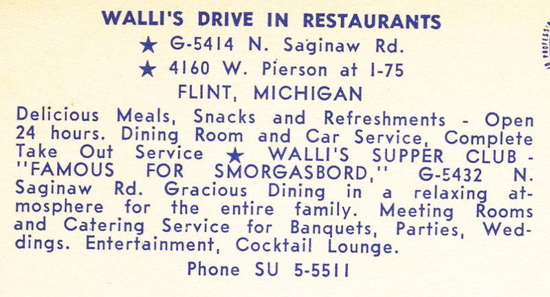 Wallis Drive-In - Wallis North - 5414 N Saginaw (newer photo)